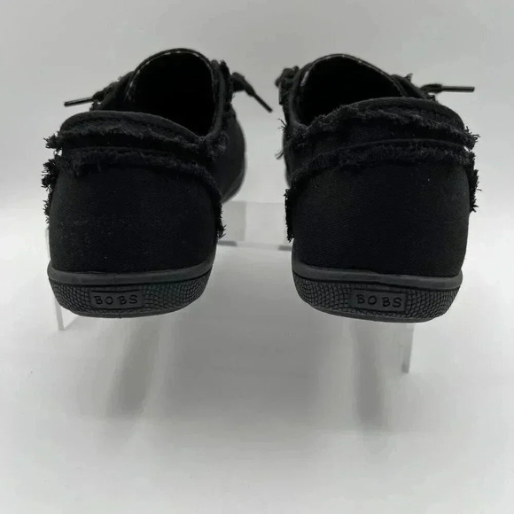 BOBS By Skechers B Cute Black Rose Gold Womens 9 Memory Foam Sneakers 33492-BBK - Picture 8 of 11